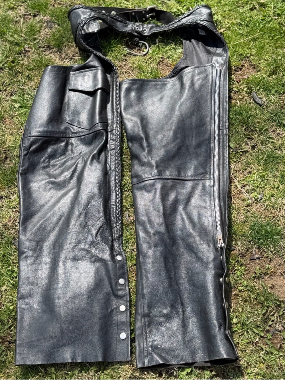 Motorcycle Chaps Vintage Leather